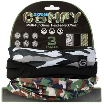 OXFORD nákrčníky Comfy Camo, (sada 3 ks) (M167-42)