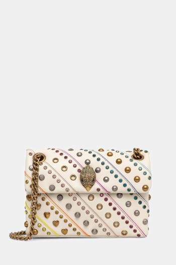 Kožená kabelka Kurt Geiger London KENSINGTON béžová farba, 3582244109