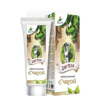 Čaga krém - balzam na hojenie jaziev, rôznych jamiek na tvári, pri psoriáze - Elixir - 75 ml