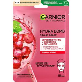 GARNIER Skin Naturals, Hydra Bomb Tissue Mask Grape, Seed Extract, 28 g (3600542385619)