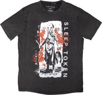 Sleep Token Tričko Euclid Stone Wash Unisex Charcoal Grey M