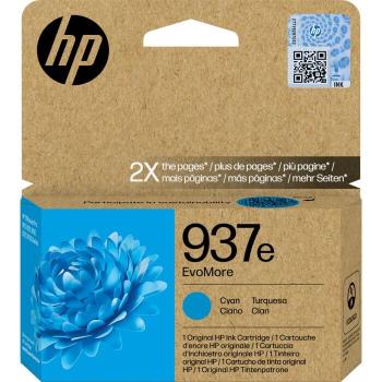 HP 937e 4S6W6NE EvoMore azúrová (cyan) originálna cartridge