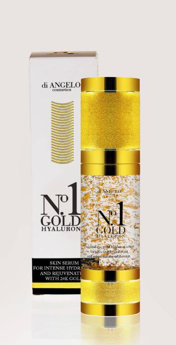 di ANGELO cosmetics Pleťové sérum s kyselinou hyalurónovou No.1 Gold Hyaluron (Skin Serum For Intense Hydration) 30 ml