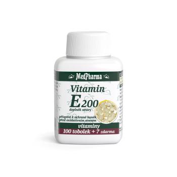 MEDPHARMA Vitamín E 200 100 kapsúl + 7 ZADARMO