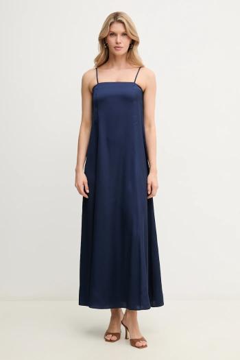 Šaty Marella Emme by Marella tmavomodrá farba, maxi, áčkový strih, 2515221112200