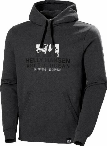 Helly Hansen Men's Arctic Ocean Organic Cotton Mikina s kapucňou Ebony Melange S