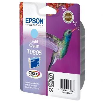 Epson originál ink C13T08054011, light cyan, Epson Stylus Photo PX700W, 800FW, R265, 285, 360, RX560, light cyan