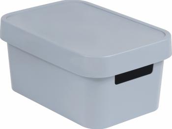 CURVER Úložný box INFINITY 4,5l s vekom | sivá