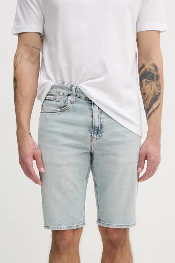 Rifľové krátke nohavice Calvin Klein Jeans pánske, J30J327185
