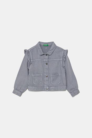 Detská bunda United Colors of Benetton fialová farba, 21AQGN03Q