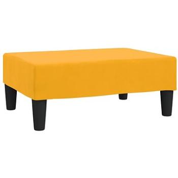 Shumee podnožka žltá 78 × 56 × 32 cm zamat, 337694