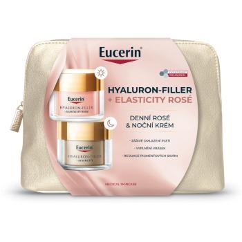 Eucerin Hyaluron-Filler + Elasticity Rosé vianočná darčeková sada vyplňujúca vrásky 2x50 ml