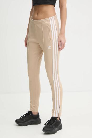 Tepláky adidas Originals Adicolor béžová farba, s nášivkou, IZ2837