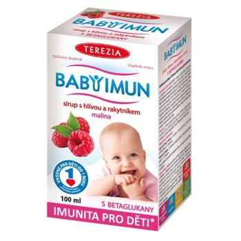 TEREZIA BABY IMUN Sirup s hlivou a rakytníkom príchuť malina 100 ml, poškodený obal