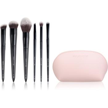 Brushworks Essentials Makeup Brush Set Complexion Sada štetcov s taštičkou