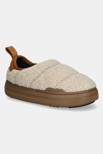 Papuče Moon Boot MB PARK PUFFER FLEECE béžová farba, 80D2470120 L007