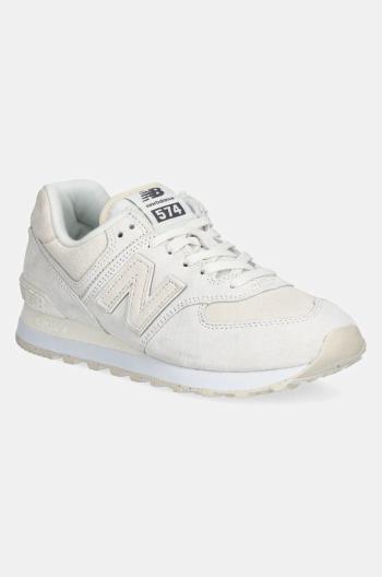 Semišové tenisky New Balance 574 béžová farba, WL574HJ2