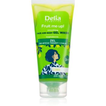Delia Cosmetics FRUIT ME UP! umývací gél na telo a tvár Lime 200 ml