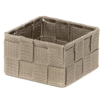 Compactor Úložný organizér do zásuvky Compactor TEX - košík S,  12 x 12 x 7 cm, Taupe (sivo-béžový), S