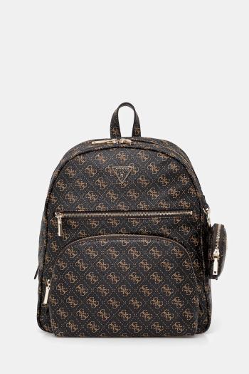 Ruksak Guess POWER PLAY dámsky, hnedá farba, veľký, vzorovaný, HWQG71 24350