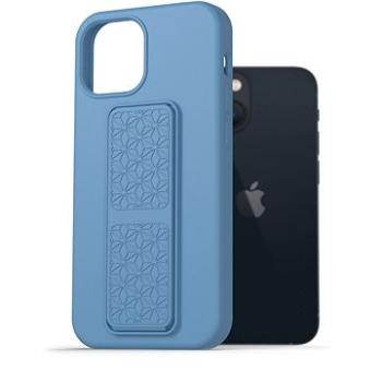 AlzaGuard Liquid Silicone Case with Stand pro iPhone 13 Mini modré (AGD-PCSS0025L)