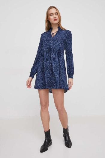 Šaty Pepe Jeans CLAUDIA tmavomodrá barva, mini, PL953516