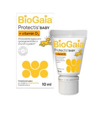 BIOGAIA Protectis BABY + vit.D3 probiotické kvapky pre spokojné bruško a imunitný systém 10 ml
