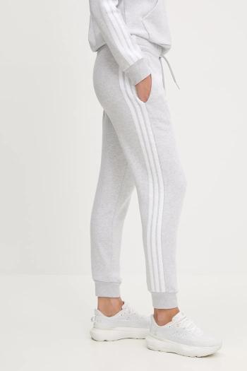 Tepláky adidas Essentials šedá farba, melanžové, JX2546