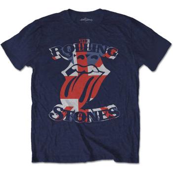 The Rolling Stones tričko British Flag Tongue  one_size