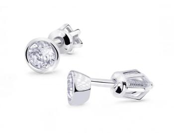 Cutie Jewellery Náušnice z bieleho zlata so zirkónmi Z8053-30-10-X-2