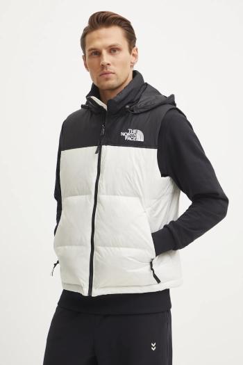 Páperová vesta The North Face 1996 Retro Nuptse pánsky, béžová farba, zimný, NF0A3JQQROU1