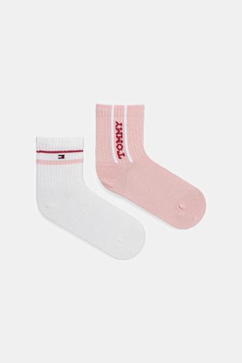 Detské ponožky Tommy Hilfiger 2-pak ružová farba, 701236339