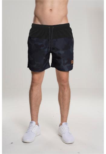 Urban Classics Block Swim Shorts blk/darkcamo - S