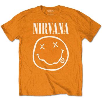 Nirvana tričko White Smiley Oranžová 12 – 14 rokov