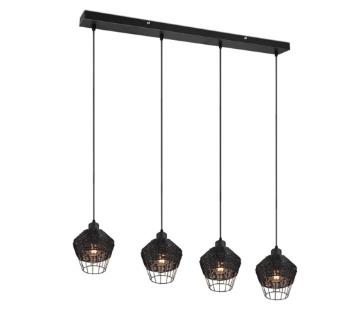 Závesné osvetlenie Reality Borka čierna R31264002