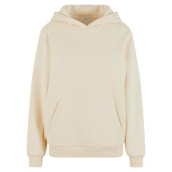 Build Your Brand Hebká dámska mikina cez hlavu Fluffy - Svetlo piesková | XXXXL