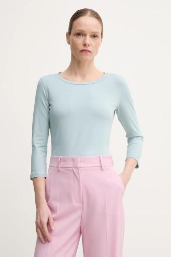 Tričko s dlhým rukávom Weekend Max Mara tyrkysová farba, 2515971021600