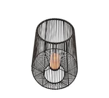 LED stolová lampa Reality Mineros sivá R55256911