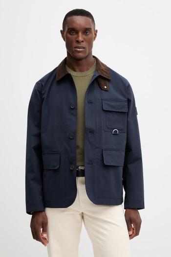 Bunda Tommy Hilfiger tmavomodrá farba, prechodná, MW0MW40596