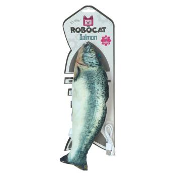 ROBOCAT Fish Salmon madnip USB hračka pre mačky 30 cm