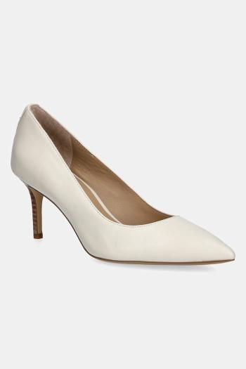 Kožené lodičky Lauren Ralph Lauren Lanette béžová farba, 802940576005