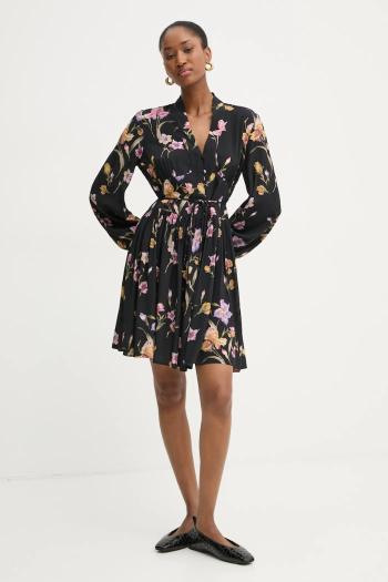 Šaty Twinset čierna farba, mini, áčkový strih, 251TP2773