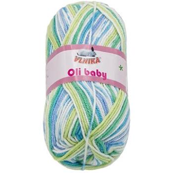 Bellatex Priadza Oli Baby 100 g – 24 zelená, modrá (8137)