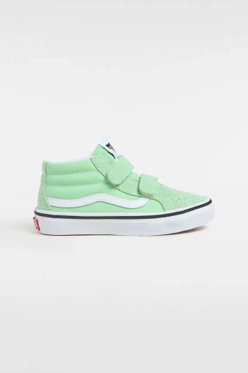 Detské tenisky Vans SK8-Mid Reissue V zelená farba, VN000CYFE2Y1
