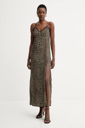 Šaty ZADIG&VOLTAIRE zelená farba, maxi, áčkový strih, WWDR02591