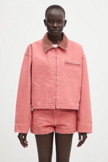 Bavlnená bunda AMBUSH Cropped Canvas Work Jacket oranžová farba, prechodná, oversize, 12115367