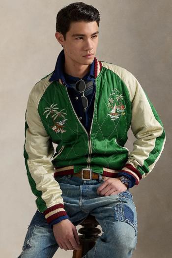 Bunda Polo Ralph Lauren pánska, zelená farba, prechodná, 710955795