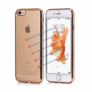 Silikónový obal iPhone 6 / 6S zlatý METALLIC