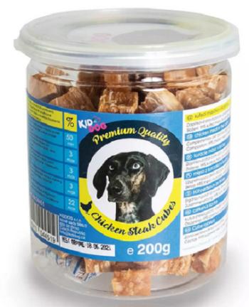 Kiddog kuřecí masíčko v kostičce PREMIUM QUALITY 200 g dóza