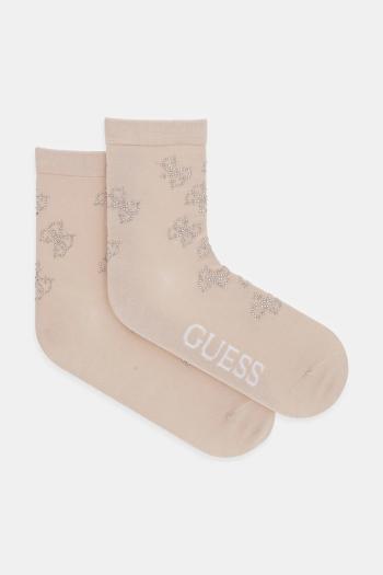 Ponožky Guess dámske, béžová farba, O5RY02 KBZU0
